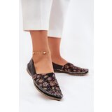 Maciejka Leather Patterned Ballet Flats | Shoptok.si