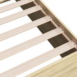vidaXL Posteljni okvir sonoma hrast 160x200 cm inženirski les | Shoptok.si