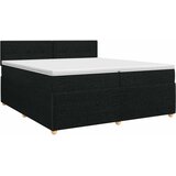  Boxspring krevet s madracem Crna 200 x 200 cm Tkanina | shoptok.hr
