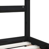  Okvir za dječji krevet crni 80 x 200 cm od masivne borovine | shoptok.hr