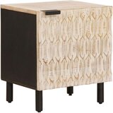  Nočna omarica Bela 40 x 33,5 x 46 cm Masiven les manga, (5000107174) | Shoptok.si