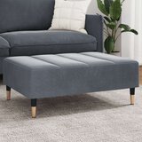 vidaXL Stolček za noge temno siv 77x55x31 cm žamet | Shoptok.si