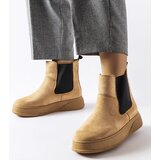 Gemre Dark beige platform ankle boots Benilde | ePonuda.com