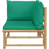  Kutna vrtna sofa od bambusa sa zelenim jastucima | Eponuda.com