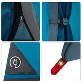  Komplet Kamp Šotor s streho 2 pcs Modra Tafeta in Tkanina, (5000278553) | Shoptok.si