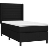  box spring s madracem LED crni 100x200 cm od tkanine | shoptok.hr