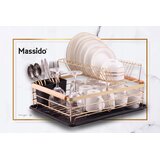 Massido MS-601 dvoslojni ocjeđivač za posuđe bijeli | shoptok.hr