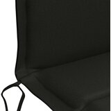  Jastučić za nisku stolicu GEMERT 6 kom. 100% poliester Crna - Crna (melange) 110 x 50 x 3 cm 6 | shoptok.hr