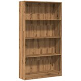  Regal za knjige boja hrasta 80x24x143 cm konstruirano drvo | shoptok.hr