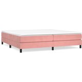 The Living Store Box spring postelja z vzmetnico roza 200x200 cm žamet - Box Spring Postelja, (21489201) | Shoptok.si