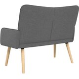  Kauč za dvoje Tamno siva 115 x 61 x 87 cm tkanina | Eponuda.com
