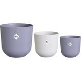  3-delni set okroglih cvetličnih loncev jazz, različne barve, 14cm, 16cm, 19cm Cene