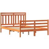  Konstrukcija postelje 2 pcs Voskast rjav 140 x 190 cm, (5000102130) | Shoptok.si