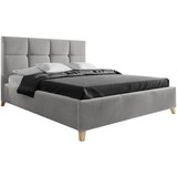 CARRYHOME OBLAZINJENA POSTELJA 160 cm x 200 cm , tekstil siva | Shoptok.si
