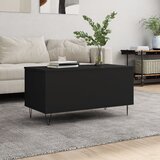 The Living Store Klubska mizica črna 90x44,5x45 cm inženirski les - Klubska Mizica, (21575128) | Shoptok.si