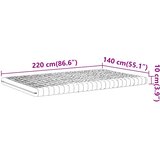  Madrac od pjene bijeli 140x220 cm 7 zona tvrdoća 20 ILD | shoptok.hr