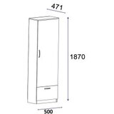 Hanah home santa - white white wardrobe | ePonuda.com