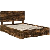  Konstrukcija postelje z vzglavjem Dimljeni oreh 140 x 200 cm, (5000102599) | Shoptok.si
