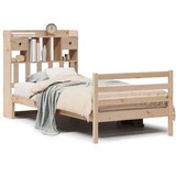 vidaXL Krevet s regalom za knjige bez madraca 75x190 cm borovina | shoptok.hr