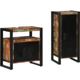vidaXL Komplet pohištva za kopalnico 2 pcs Trden recikliran les | Shoptok.si