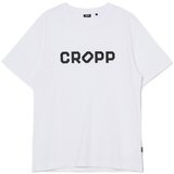 Cropp - Majica s potiskom - Bela Cene