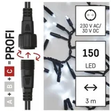 Profi LED povezovalna veriga jež, 3 m, hladna bela D2BC01