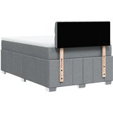  Krevet s oprugama i madracem svjetlosivi 120x190 cm od tkanine | shoptok.hr