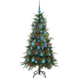 vidaXL Umetno Zložljivo Božično Drevo Zelena 150 cm PE in PVC | Shoptok.si