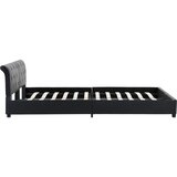  Okvir za krevet od umjetne kože crni 160 x 200 cm | shoptok.hr