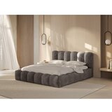 Micadoni Home Svjetlo smeđi tapecirani bračni krevet s prostorom za odlaganje s podnicom 160x200 cm Lupine – | shoptok.hr