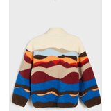 Sinsay Podstavljena half-zip majica s apstraktnim uzorkom | shoptok.hr