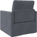 SOFA Tlačni kavč enojni pretvornik iz žameta 74x77x81 cm temno siva, (22054565) | Shoptok.si