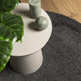  Čupavi tepih PAMPLONA s visokim vlaknima antracit Ø 80 cm | shoptok.hr