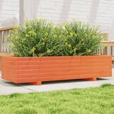 Maison Chic Vrtno cvetlično korito - Cvetlični Lonec vošč. rjavo 110x40x26,5cm trdna borovina, (21788735) | Shoptok.si
