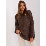 BADU Sweater-BA-SW-8047.92P-dark brown | Shoptok.si