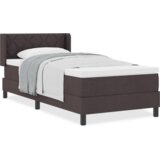  Postelja z vzmetnico Temno rjava 200 x 90 cm Poliester, (5000128166) | Shoptok.si
