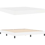  Krevetna konstrukcija Čista bijela 180 x 200 cm tkanina | Eponuda.com