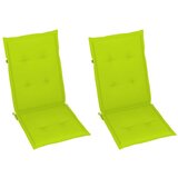  Jastuci za vrtne stolice 2 kom svjetlozeleni 120x50x3cm tkanina | shoptok.hr