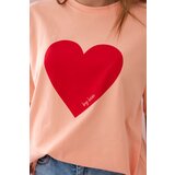 Kesi Cotton blouse with salmon heart print | shoptok.hr