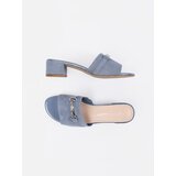 Sergio Leone Blue Heeled Flip Flops | ePonuda.com