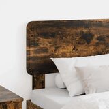  Uzglavlje s uzglavljem Dimljeni hrast 90 cm Konstruirano drvo | shoptok.hr