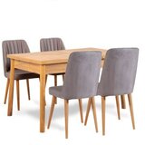 Hanah home trpezarijski sto i stolice santiago atlantic-grey Cene