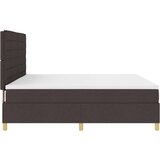  Krevet s podnicom i madracem Tamnosmeđi 200x200 cm Tkanina | shoptok.hr