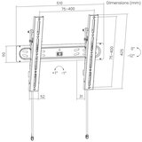 Gembird WM-65T-PRO-01 tilt VESA max 40x40cm 32-65 max.60kg | Eponuda.com