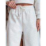 DStreet Spodnie damskie dresowe wide leg DRESMOOD jasnoszare | Shoptok.si