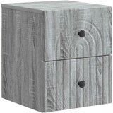  Stenski nočni omarici 2 pcs Siva Sonoma 33 x 34,5 x 40 cm, (5000209817) | Shoptok.si