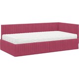  Kutni krevetni okvir s madracem 2 kom. Vinska crvena 90 x 200 cm | shoptok.hr