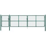  Mrežasta vrtna vrata zelena 500x125 cm pocinčani čelik | shoptok.hr