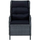  5-dijelni vrtni blagovaonski set tamnosivi Siva | shoptok.hr