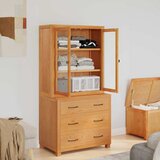  Set namještaja za pohranu 2 kom. Smeđa 80 x 50 x 160 cm | shoptok.hr